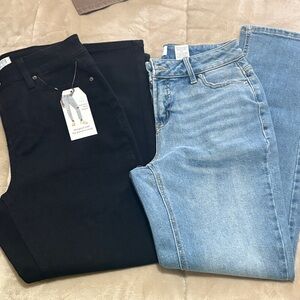 Black and Blue Mom Jeans